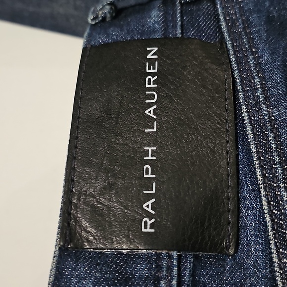 Ralph Lauren Dark Denim Button Fly Slim Jeans Size 36x30‎ - Picture 10 of 10